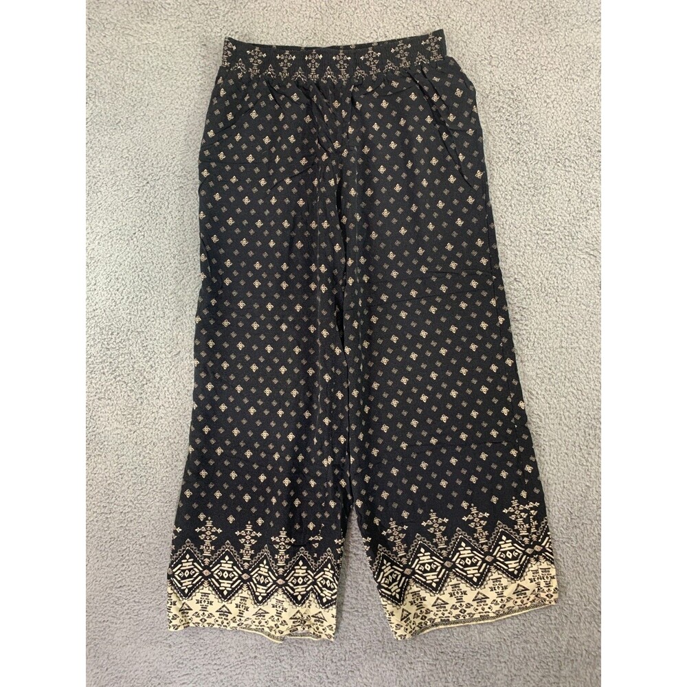 Women's Hollister Boho Bohemian Wide Flare CottageCore Leggings Pants Size Large